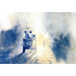 Hafsa Shaikh, 21 x 14 inch, Water Color On Paper, Cityscape Painting, AC-HFS-063